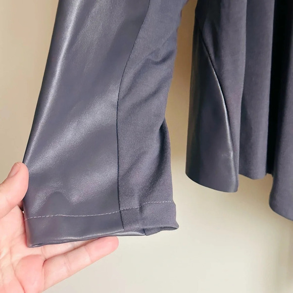 Grace Elements Faux Leather and Knit Open Jacket - Size XL - NWT - Picture 4 of 13